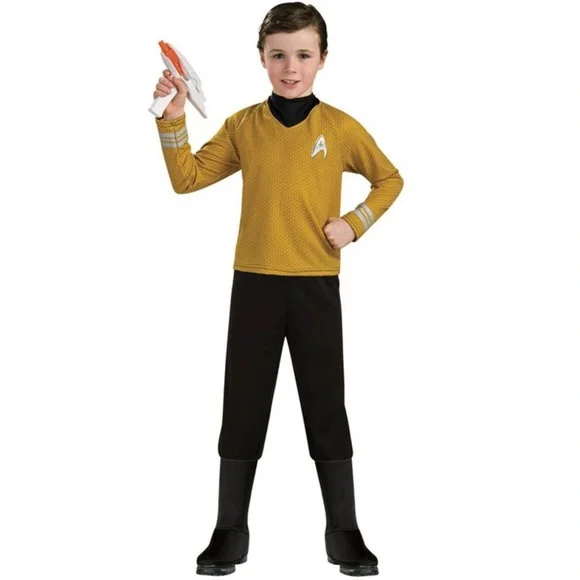 🔥Bundle🔥 2 Star Trek Halloween Costumes Captain Kirk & Lt. Uhura siblings kids - Picture 2 of 9